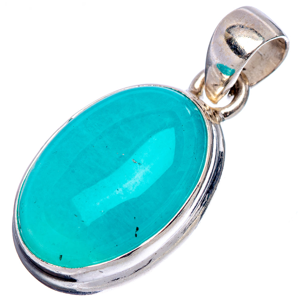 Amazonite Pendant 1 1/8" (.925 Sterling Silver)