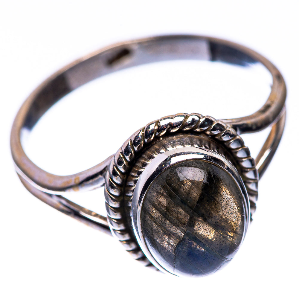 Labradorite Dainty Ring Size 6 (925 Sterling Silver) R142577