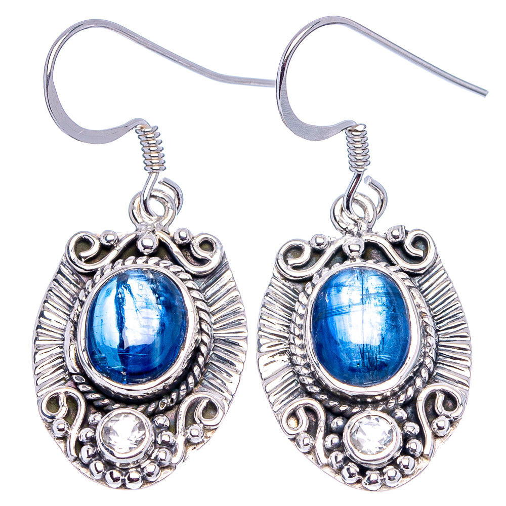 Premium Kyanite Earrings 1 1/2" (.925 Sterling Silver)
