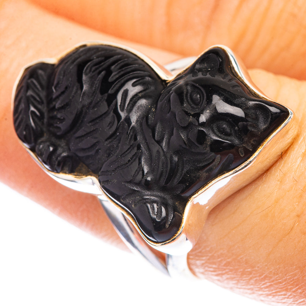 Black Onyx Ring Size 7 (925 Sterling Silver) R142661