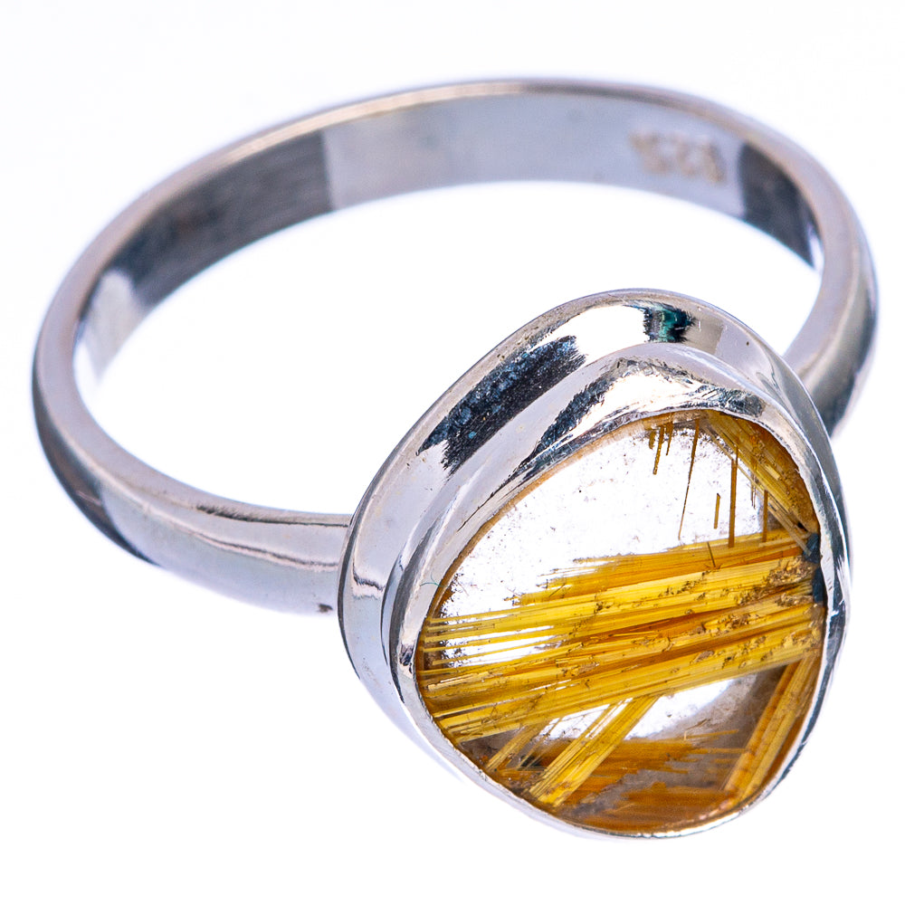 Rare Star Rutilated Quartz Ring Size 8 (925 Sterling Silver) R146565