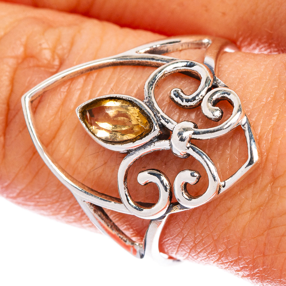 Faceted Citrine Ring Size 10 (925 Sterling Silver) R147157
