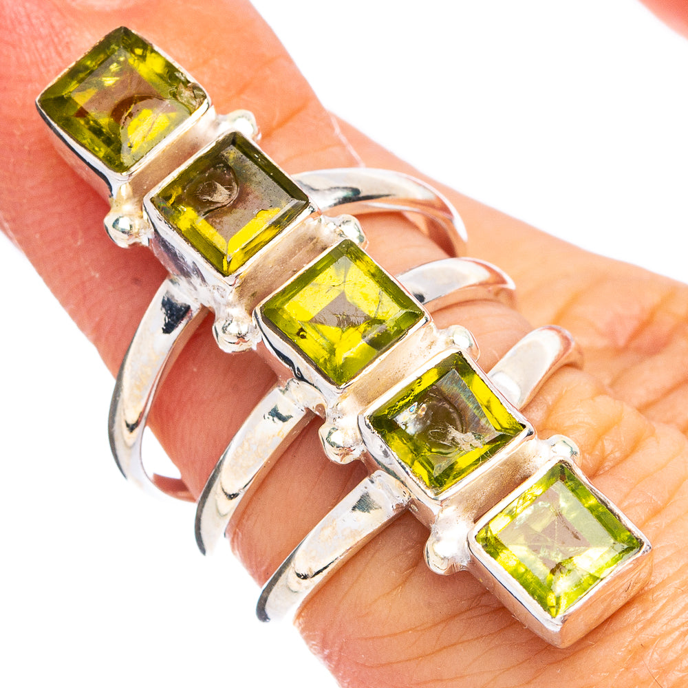Peridot Ring Size 5.75 (.925 Sterling Silver)