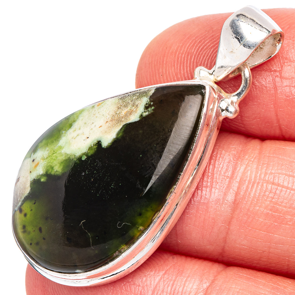 Rainforest Opal Pendant 1 5/8" (925 Sterling Silver) P44059