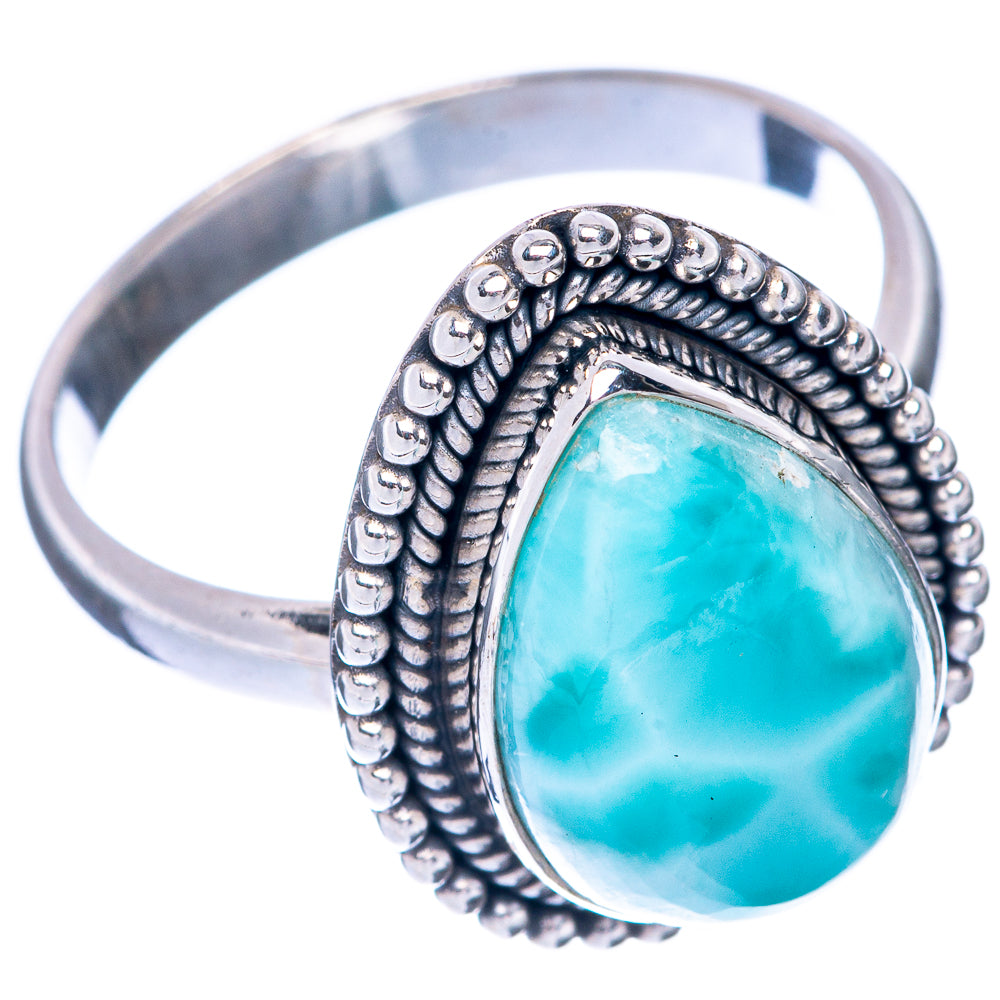 Larimar Ring Size 8.75 (925 Sterling Silver) R144896
