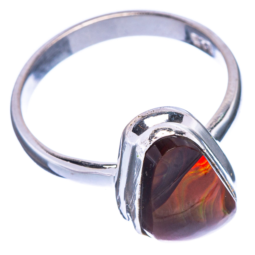 Mexican Fire Agate Ring Size 8 (925 Sterling Silver) R147195