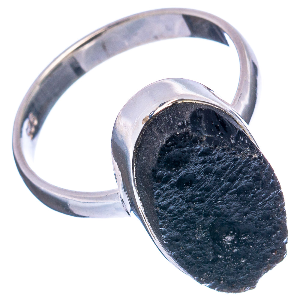 Tektite Ring Size 8.75 (.925 Sterling Silver)