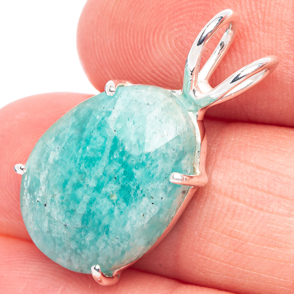 Value Amazonite Pendant 1" (925 Sterling Silver) P44392