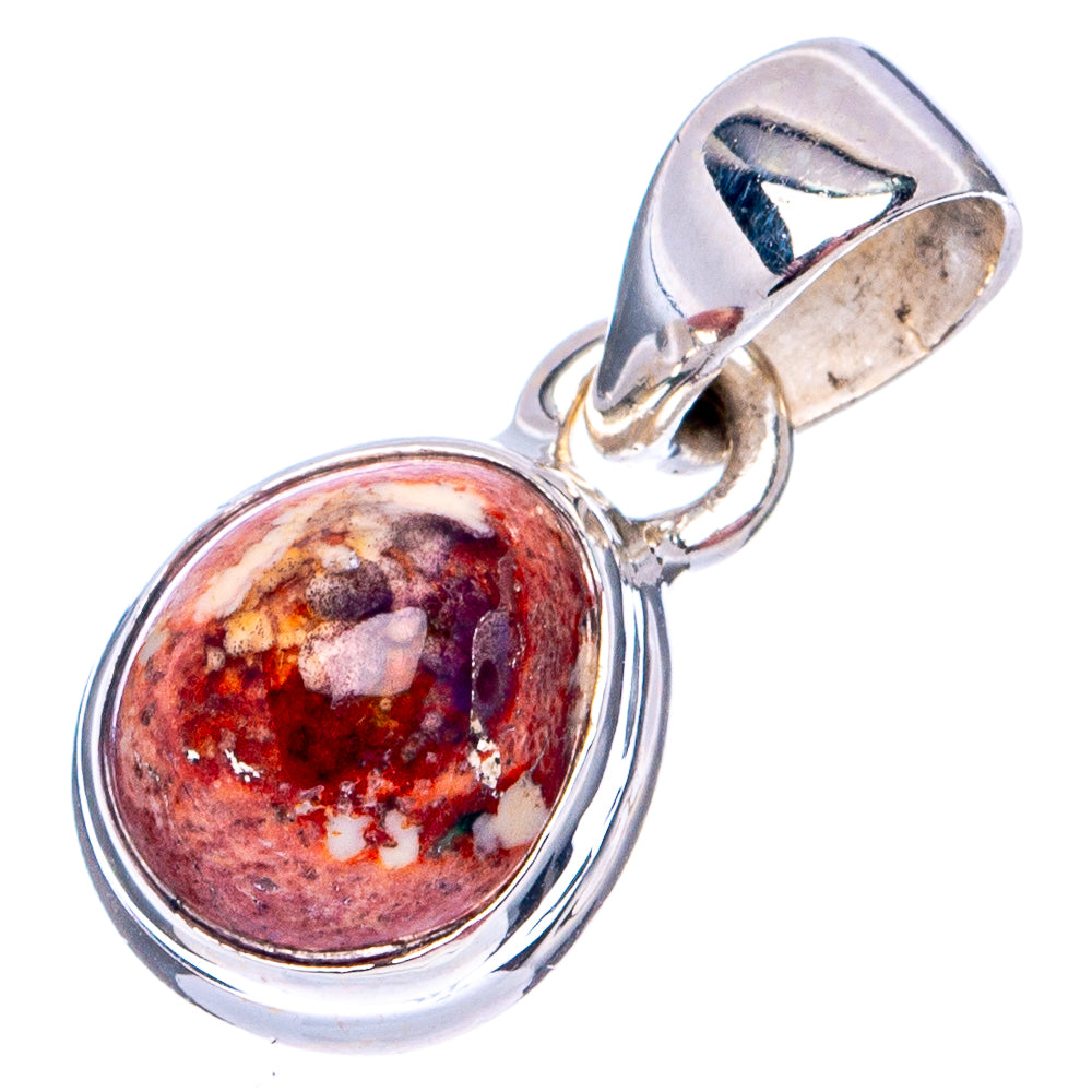 Rare Mexican Fire Opal Pendant 3/4" (.925 Sterling Silver)