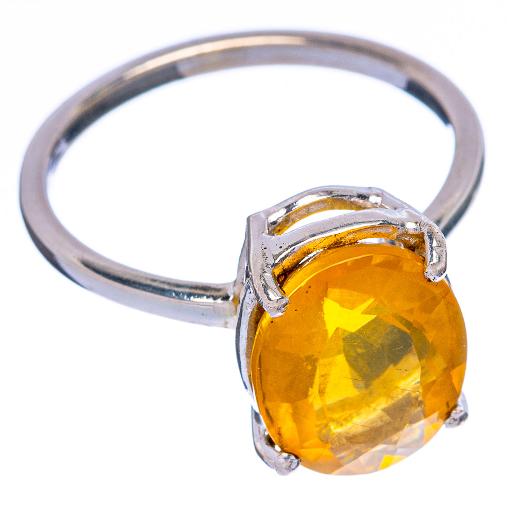 Rare Mexican Fire Opal Ring Size 5.5 (925 Sterling Silver) R146607