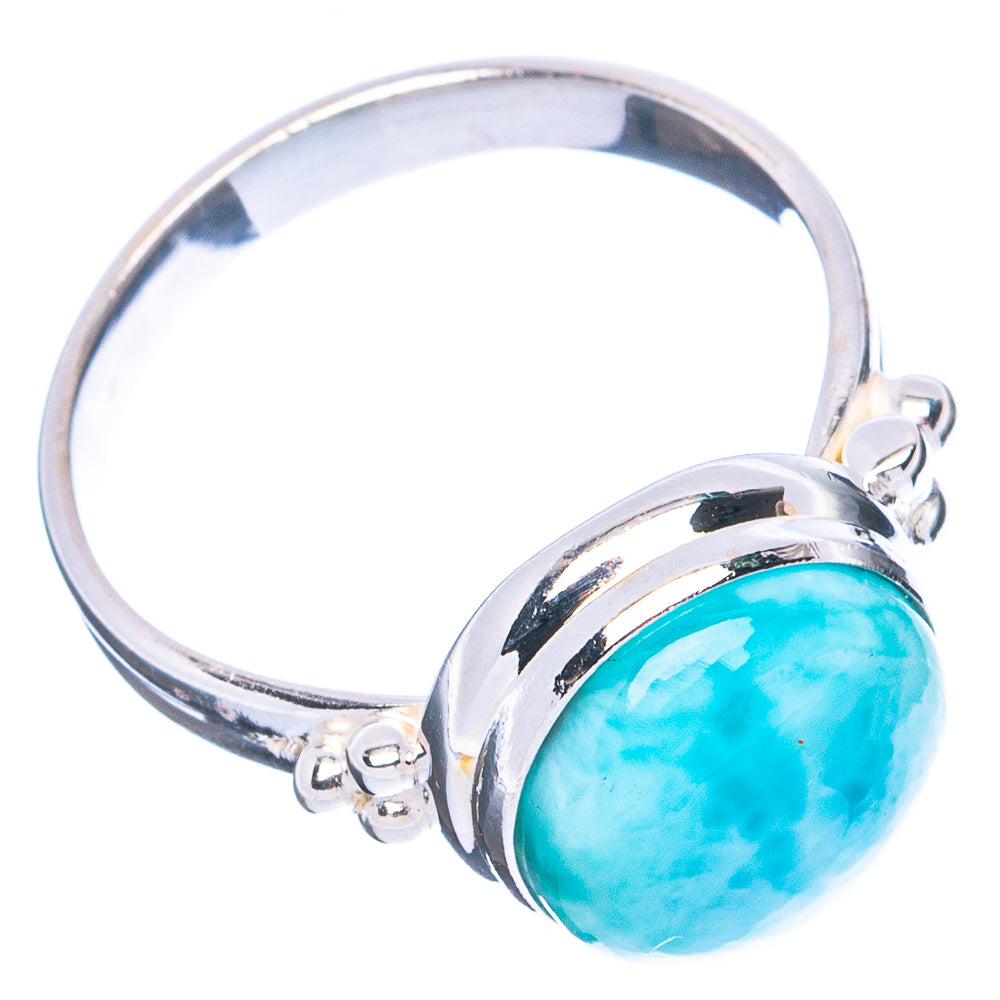 Rare Larimar Ring Size 8 (.925 Sterling Silver)