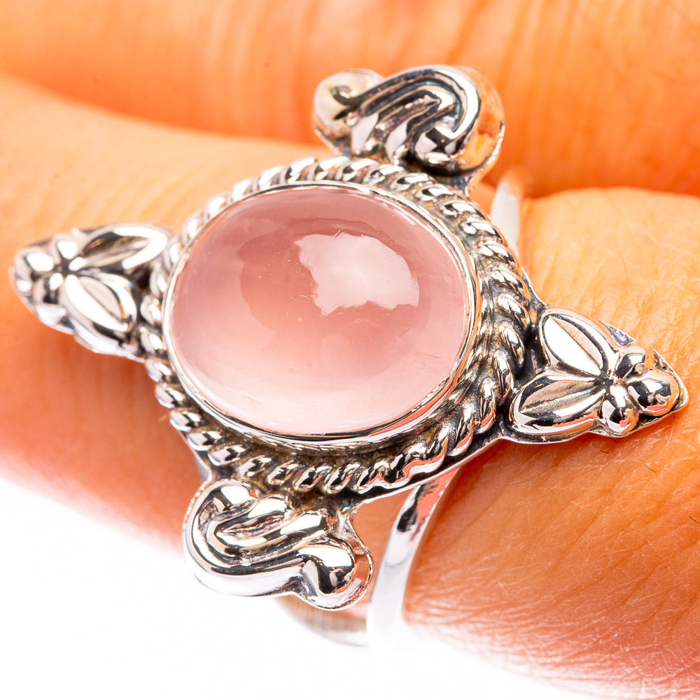 Premium Rose Quartz Ring Size 7 (925 Sterling Silver) R141743