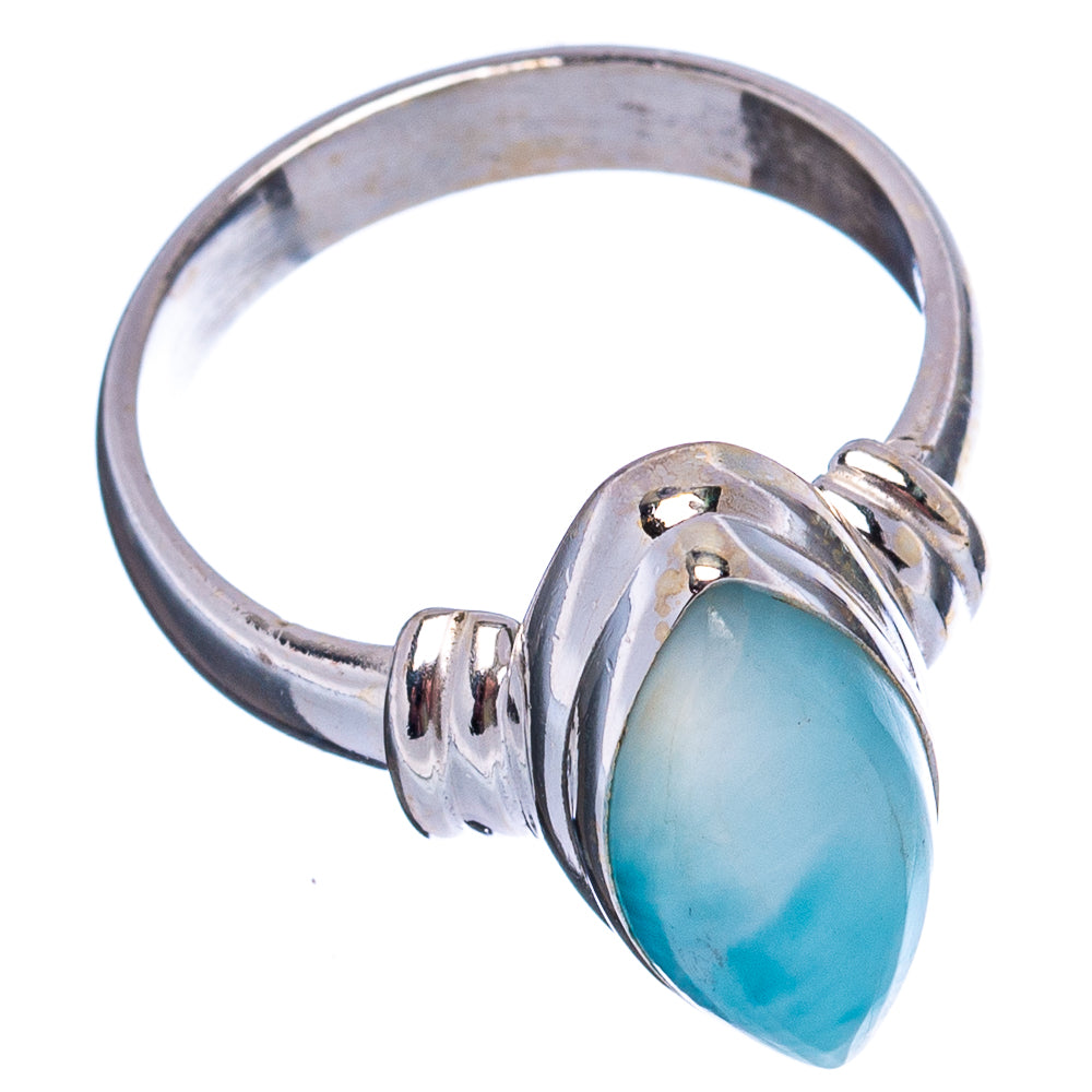 Rare Larimar Ring Size 5.75 (.925 Sterling Silver)