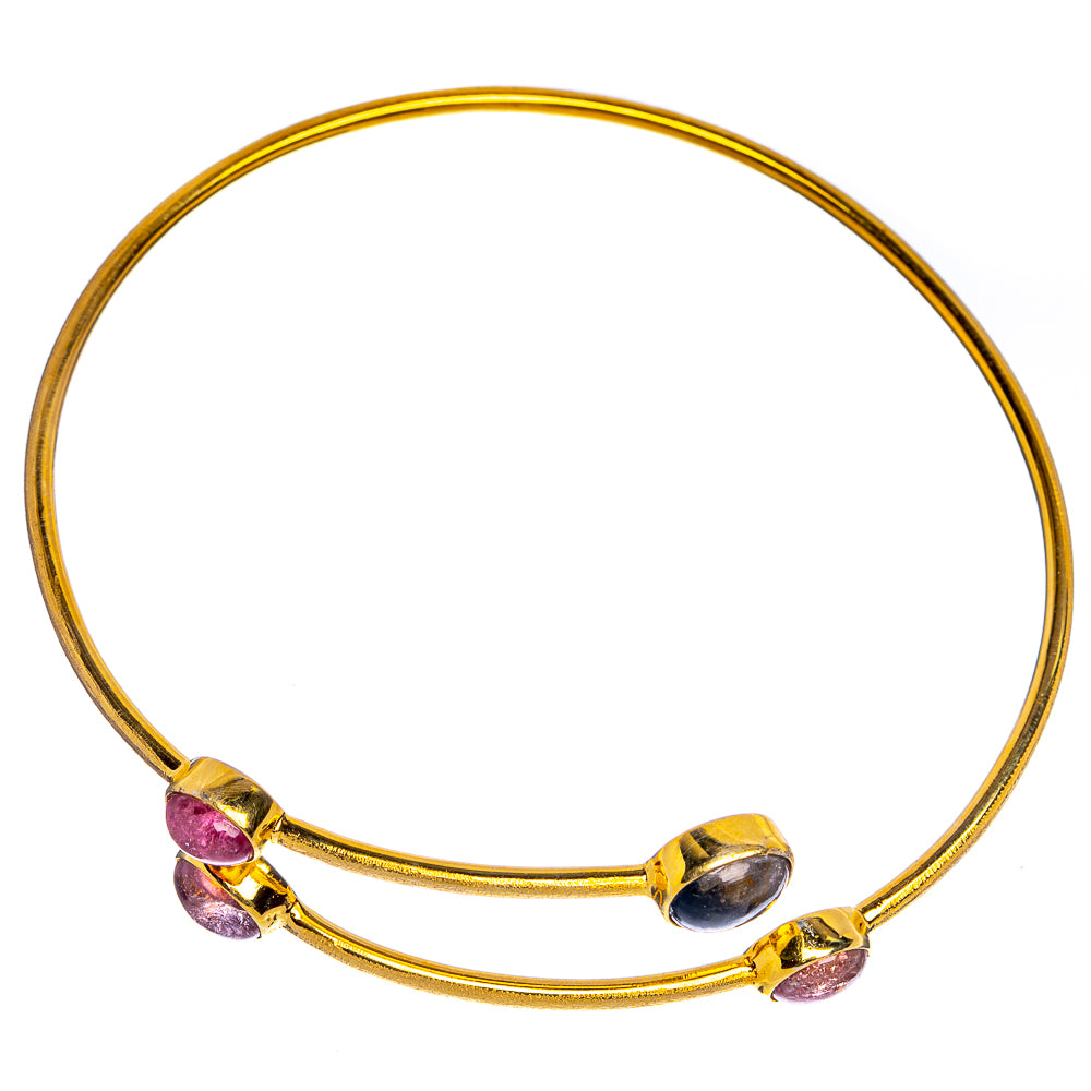 Tourmaline Cuff Bracelet 7 To 8" (925 Sterling Silver) BR90340
