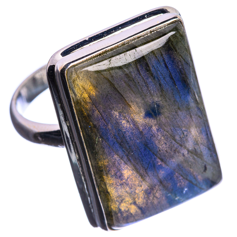 Huge Labradorite 925 Sterling Silver Ring Size 12