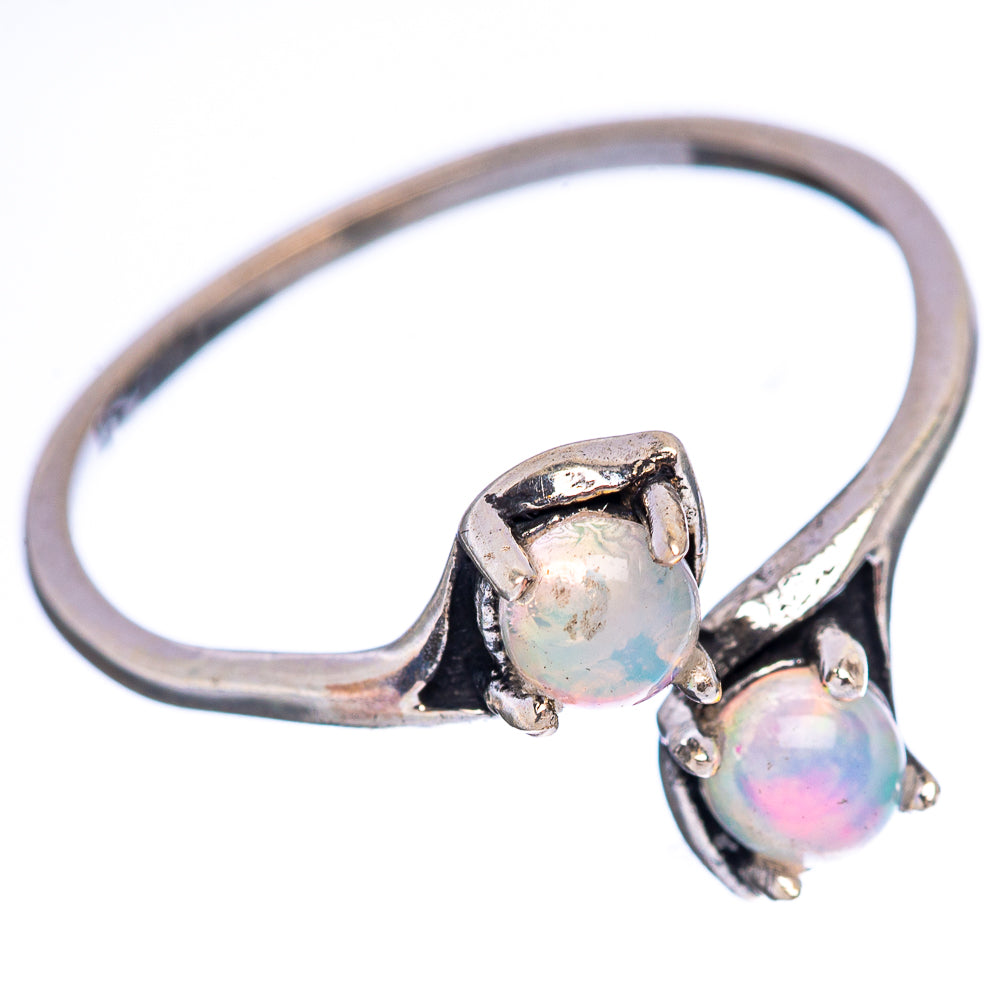 Dainty Ethiopian Opal Ring Size 7 (.925 Sterling Silver)