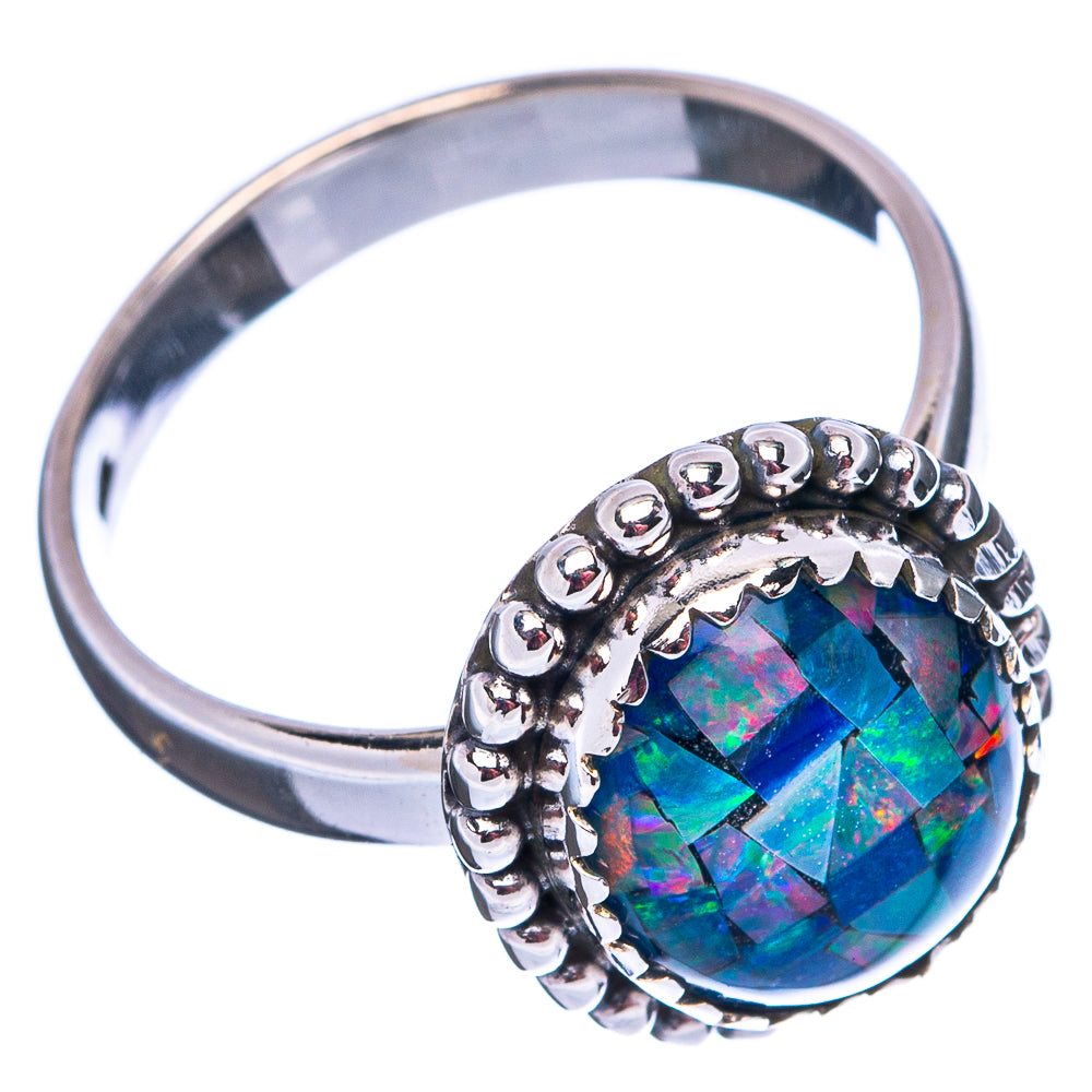 Rare Triplet Opal Ring Size 8 (.925 Sterling Silver)