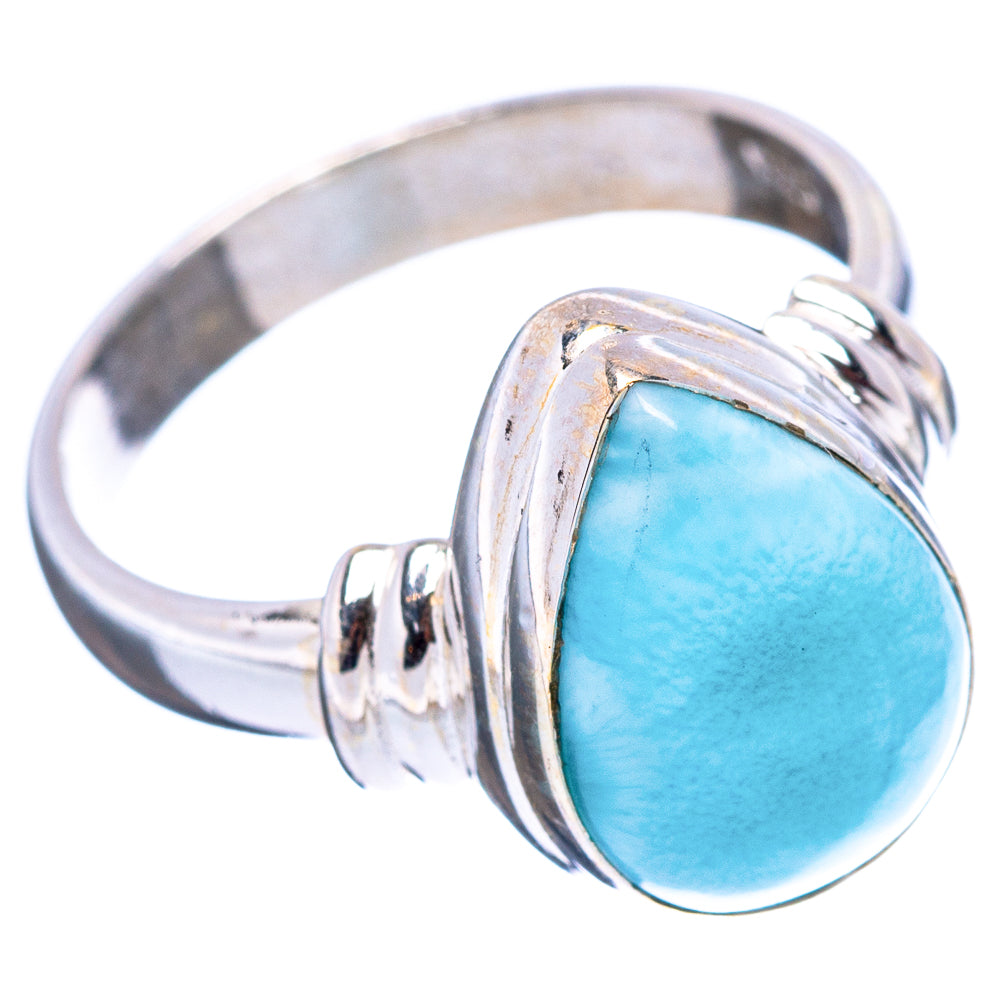 Rare Larimar Ring Size 6 (.925 Sterling Silver)
