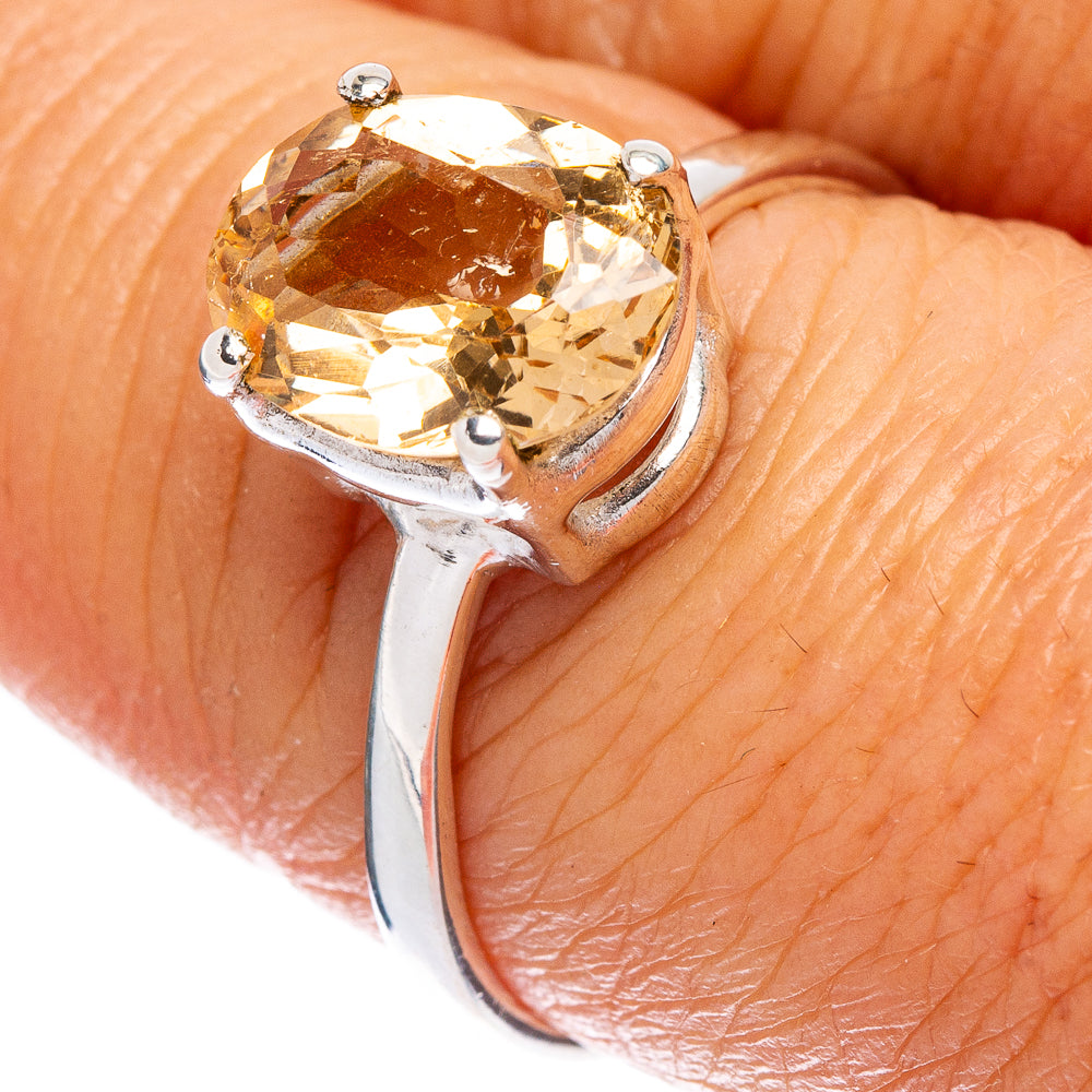 Yellow Beryl Ring Size 8 (925 Sterling Silver) R146735