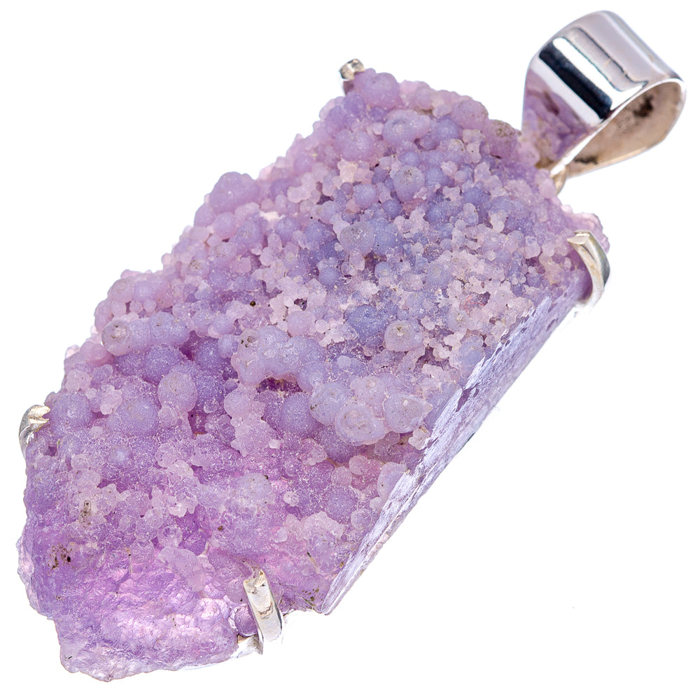 Premium Grape Agate Pendant 2 1/8" (.925 Sterling Silver)