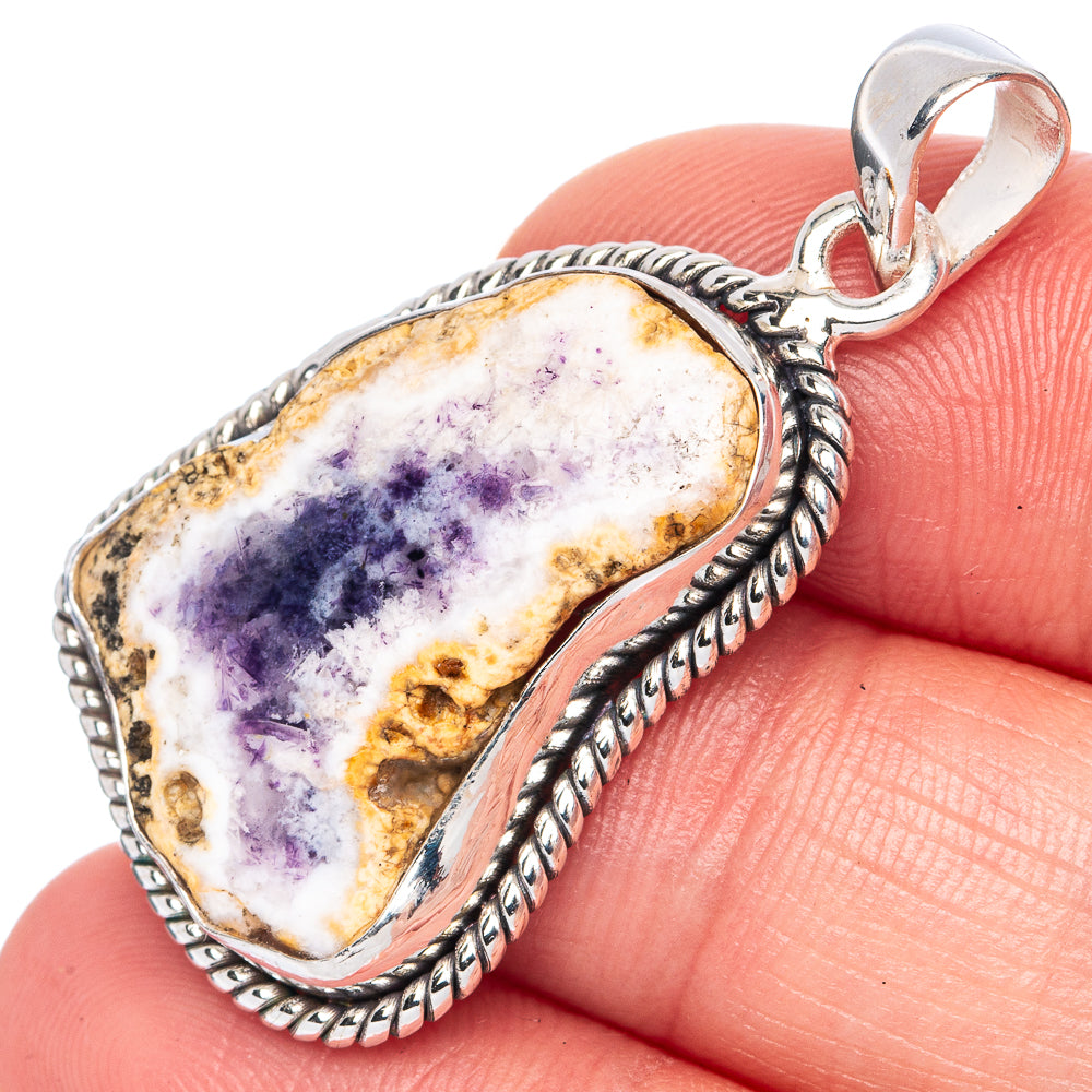 Rare Cacoxenite Pendant 1 1/2" (925 Sterling Silver) P41308