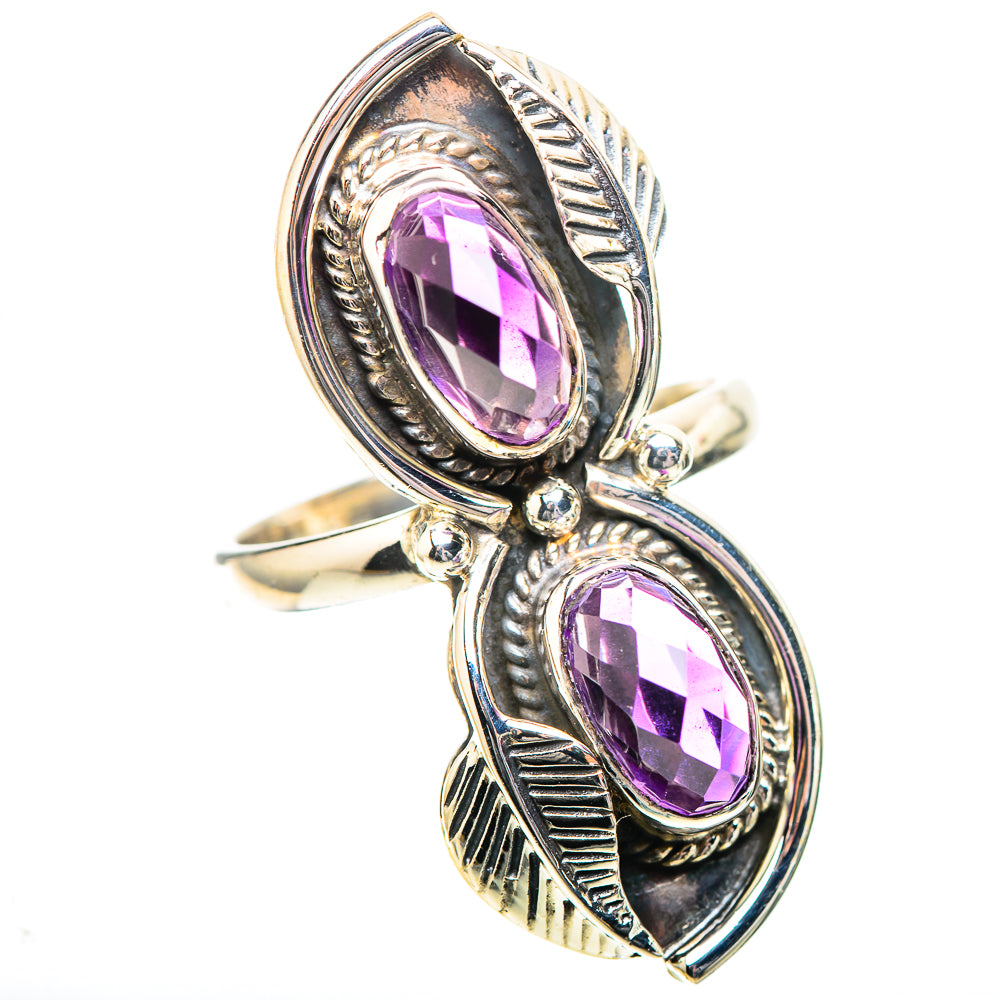Large Faceted Amethyst Ring Size 9.25 (925 Sterling Silver) RING138886