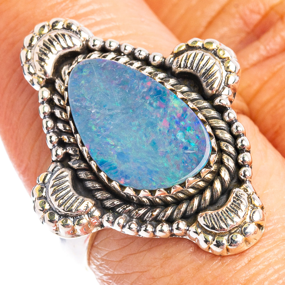 Rare Doublet Opal Ring Size 7.5 (.925 Sterling Silver)
