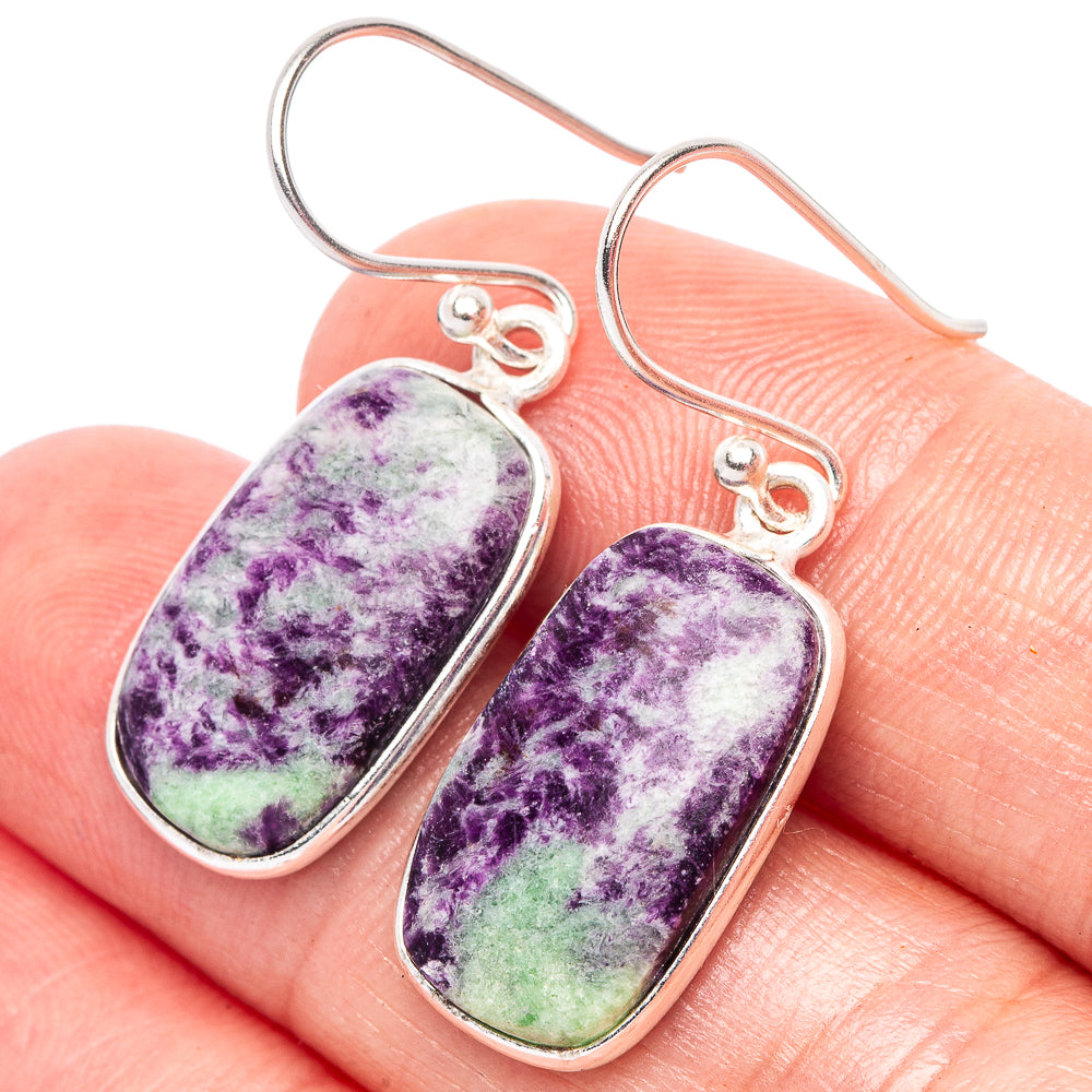 Kammererite Earrings 1 3/8" (925 Sterling Silver) E2433