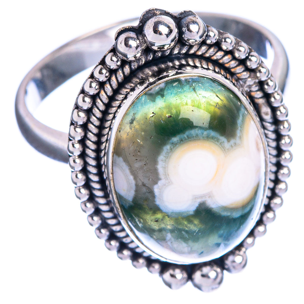 Ocean Jasper Ring Size 9.75 (925 Sterling Silver) R144263