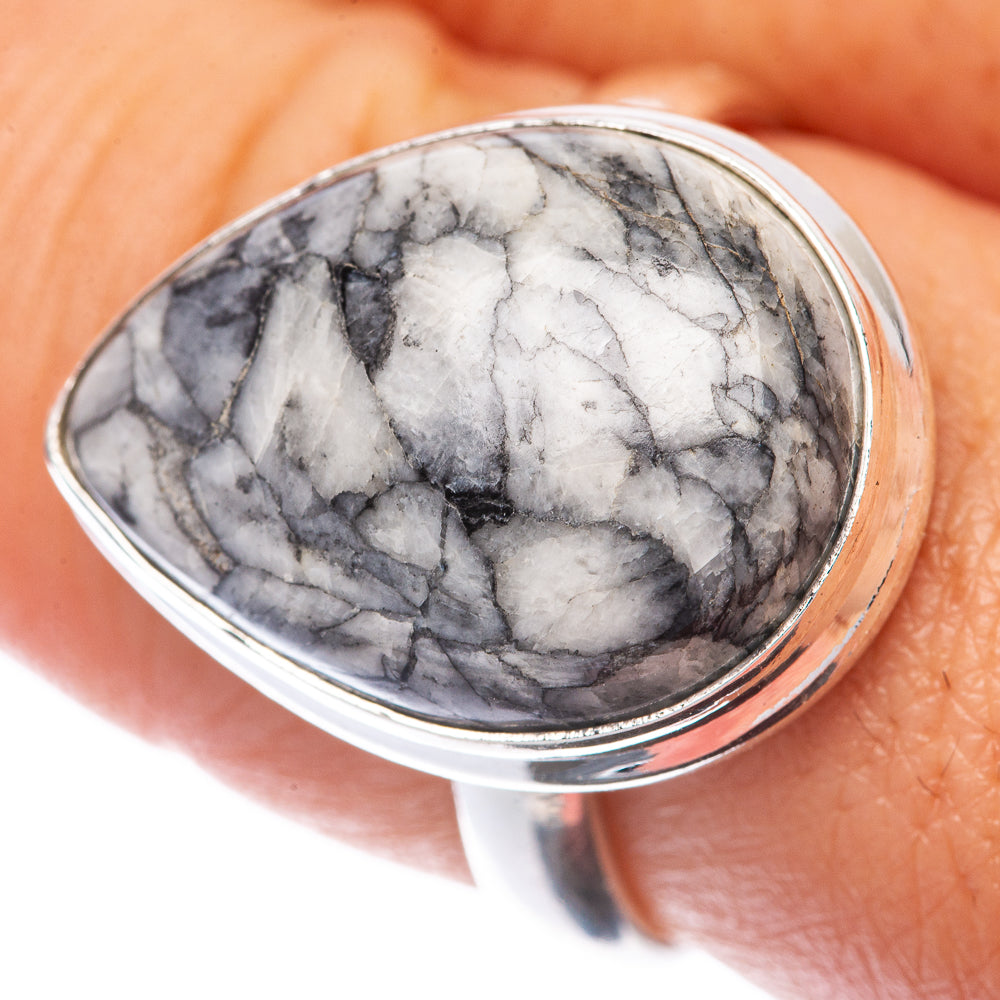 Pinolith Jasper Ring Size 9 (925 Sterling Silver) R145106
