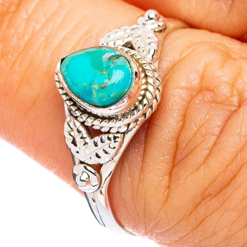 Mohave Turquoise Ring Size 7.25 (925 Sterling Silver) R8282