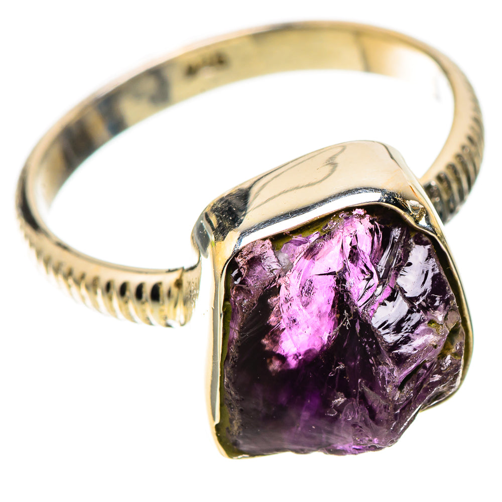 Rough Amethyst Dainty Ring Size 6 (925 Sterling Silver) RING138192