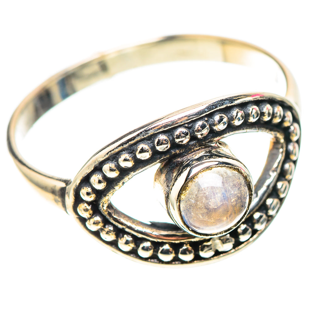 Rainbow Moonstone Ring Size 8.25 (925 Sterling Silver) RING138394