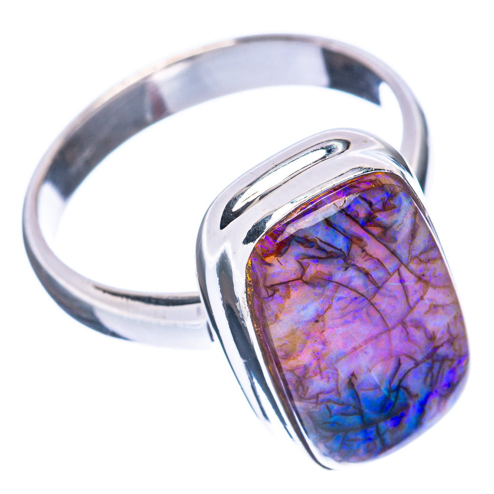 Rare Sterling Opal Ring Size 7.5 (925 Sterling Silver) R2831