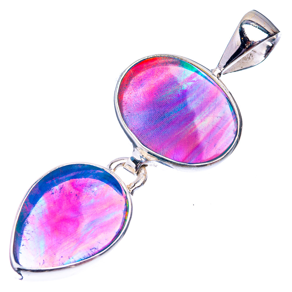 Aura Opal Pendant 1 3/4" (925 Sterling Silver) P38825