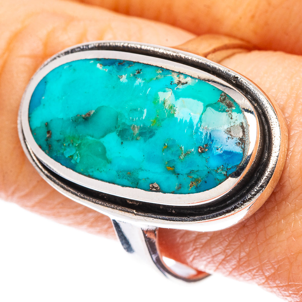 Rare Arizona Turquoise Ring Size 9.25 (925 Sterling Silver) R2263