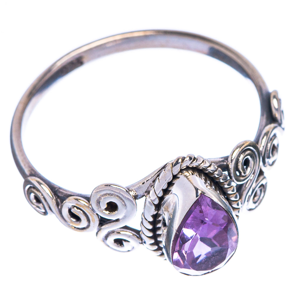 Faceted Citrine Dainty Ring Size 7 (925 Sterling Silver) R1222