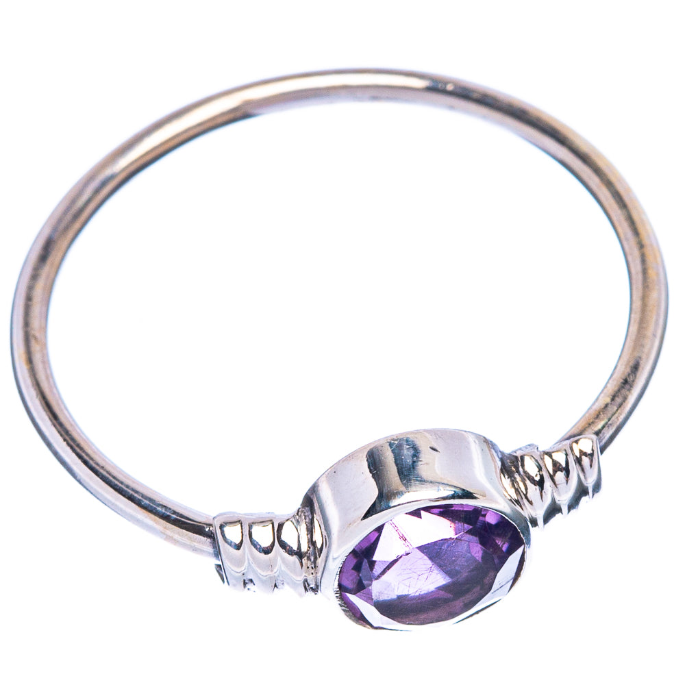 Faceted Amethyst Dainty Ring Size 7.75 (925 Sterling Silver) R146925