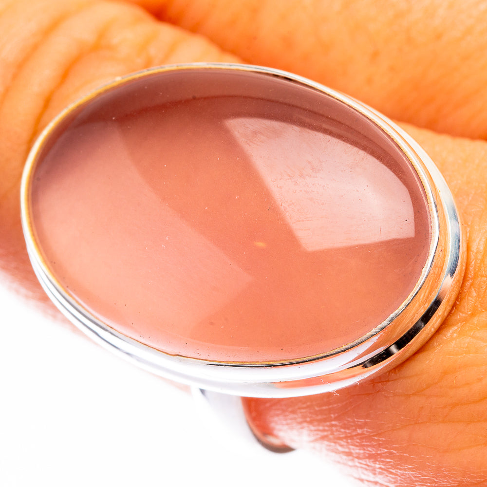 Large Rose Quartz Ring Size 9.75 (925 Sterling Silver) R141258