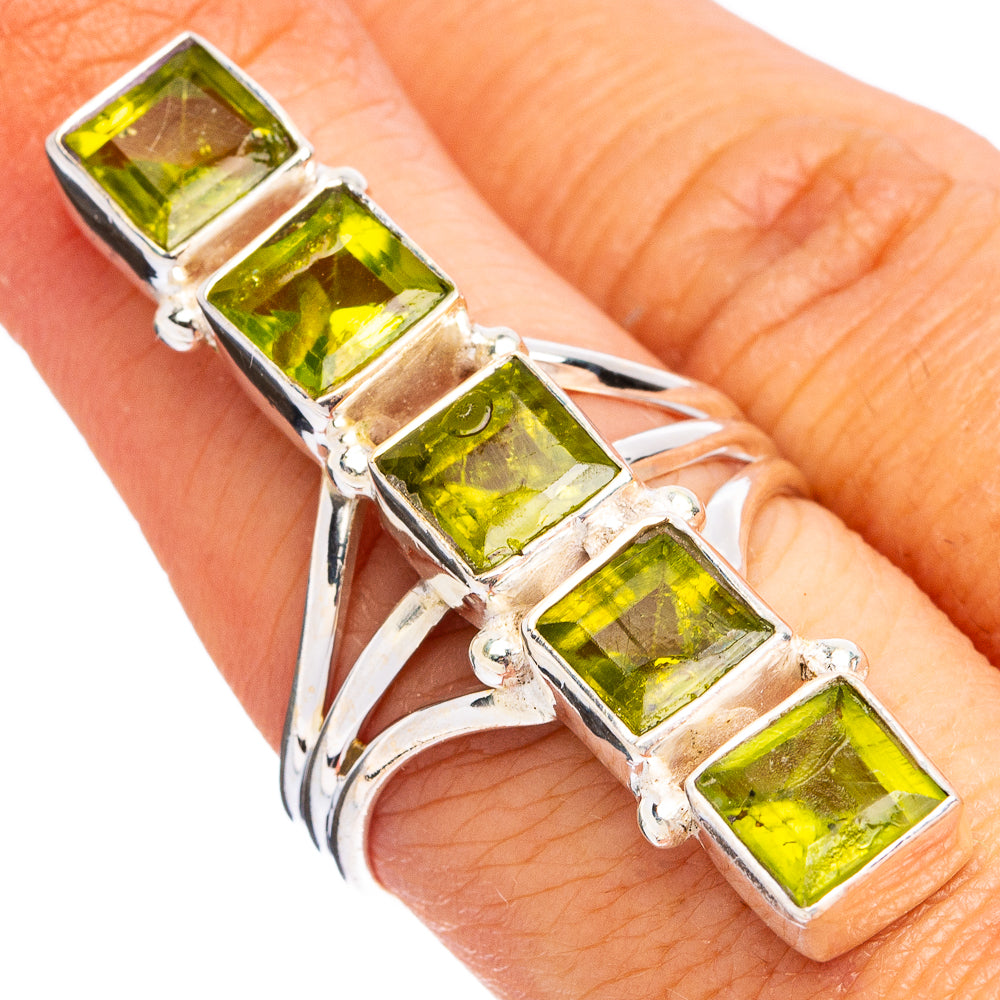 Peridot Ring Size 8 (.925 Sterling Silver)