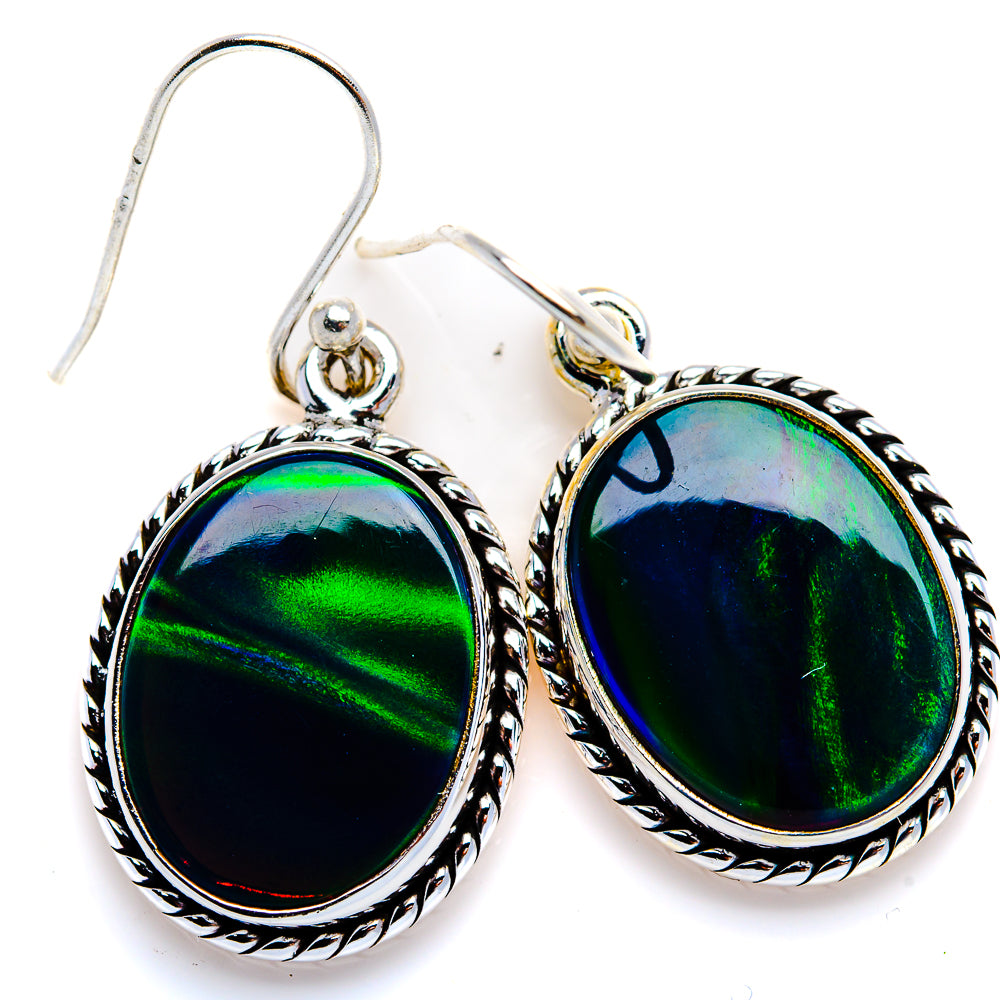 Aura Opal Earrings 1 3/8" (925 Sterling Silver) EARR432070