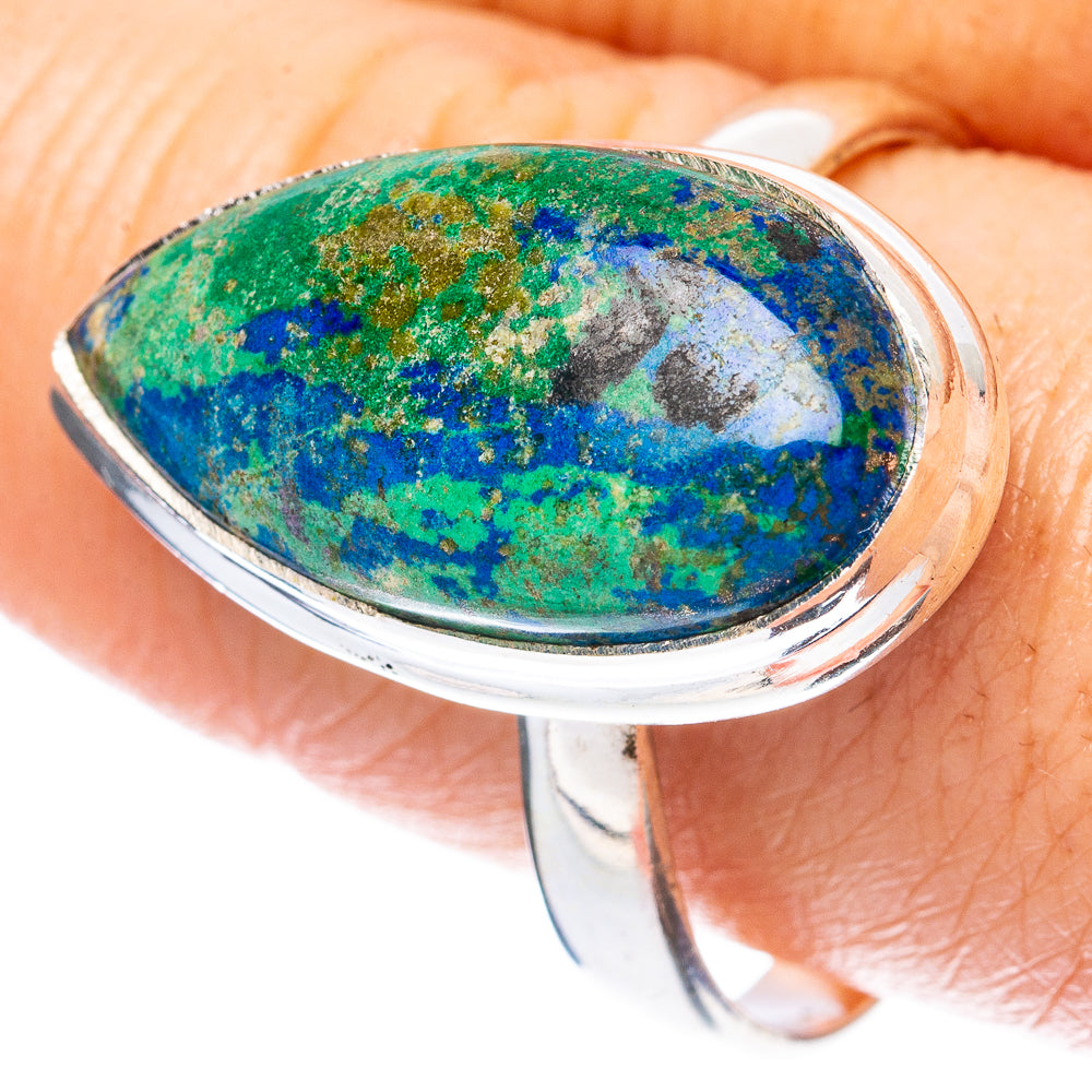 Azurite Ring Size 11.25 (925 Sterling Silver) R3386