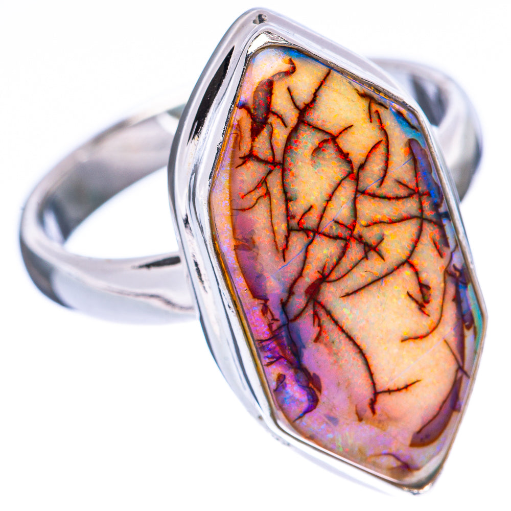 Rare Sterling Opal Ring Size 8.25 (925 Sterling Silver) R2224