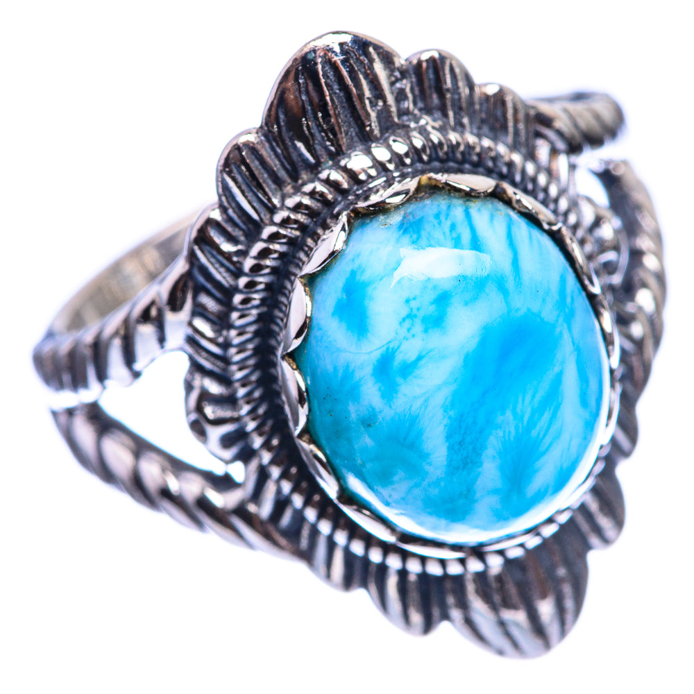 Larimar 925 Sterling Silver Ring Size 6