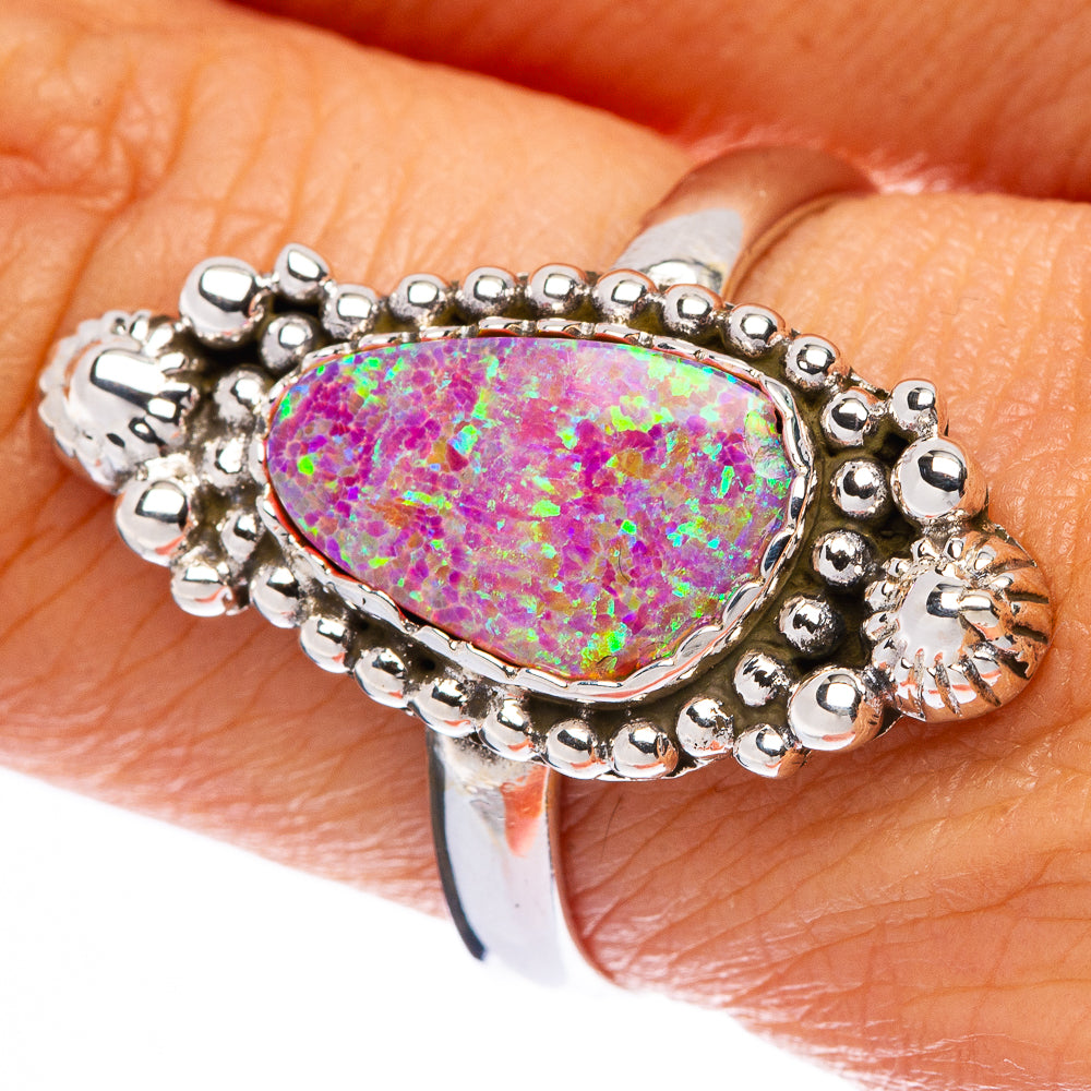 Synthetic Opal Ring Size 8.25 (925 Sterling Silver) R146161