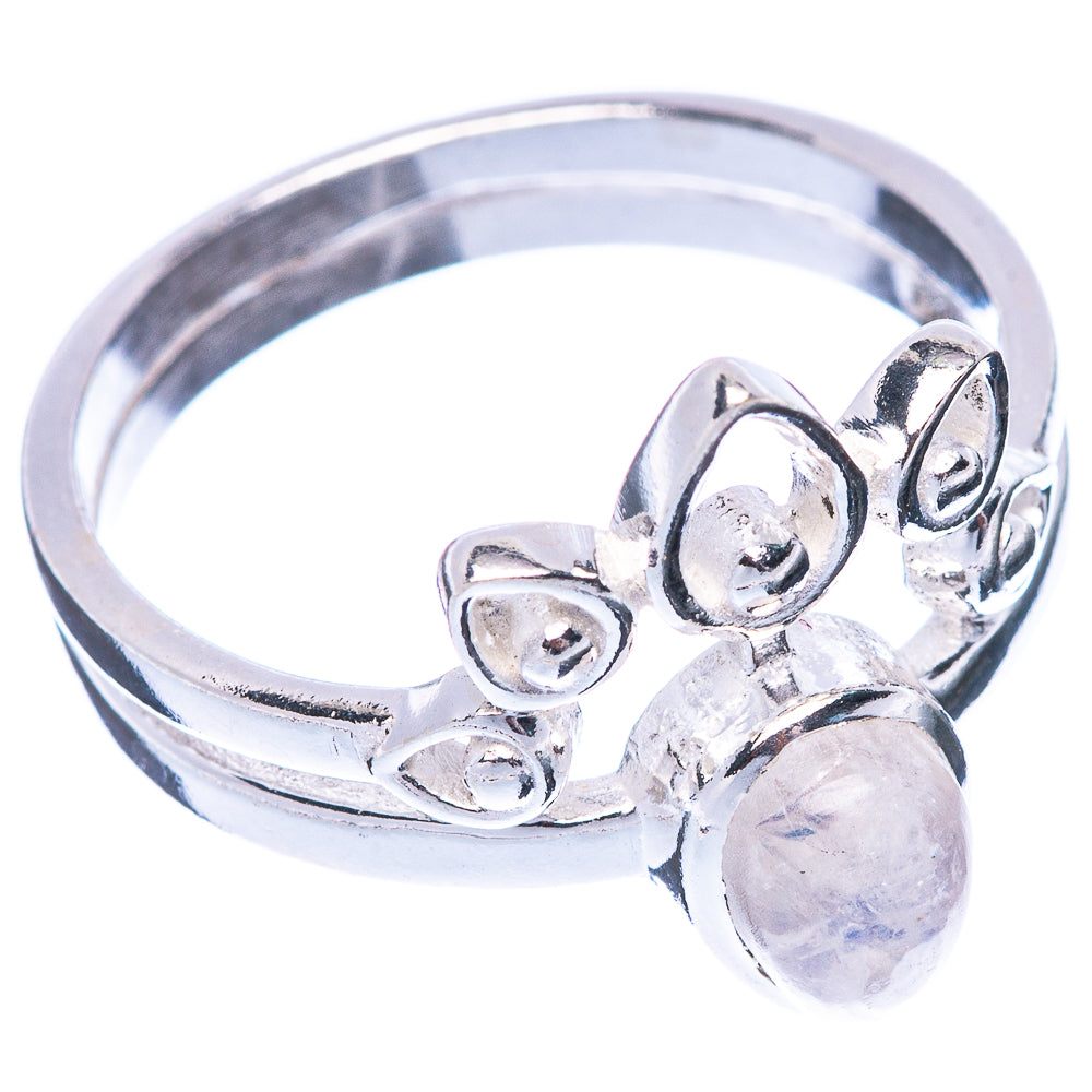 Rainbow Moonstone Ring Size 7.75 (925 Sterling Silver) R5512