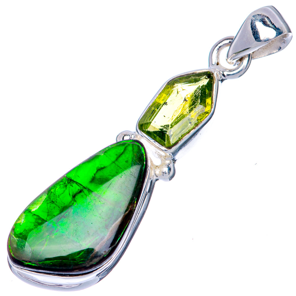 Canadian Ammolite Pendant 1 5/8" (925 Sterling Silver) PD39865