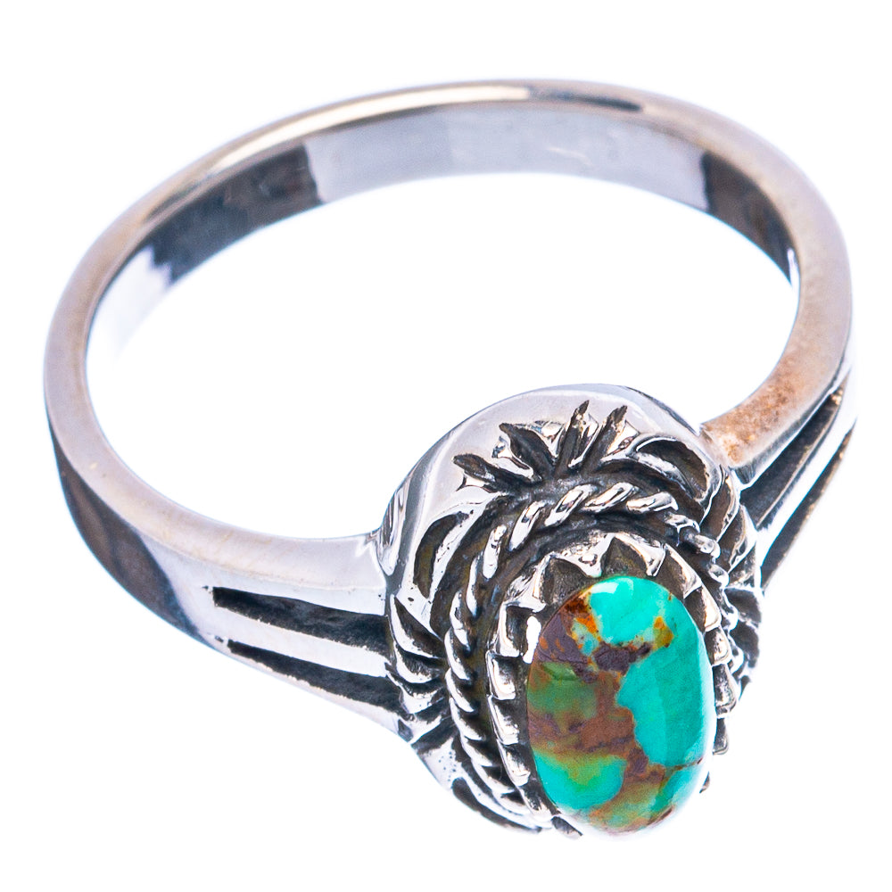 Rare Arizona Turquoise Ring Size 7.5 (925 Sterling Silver) R4904