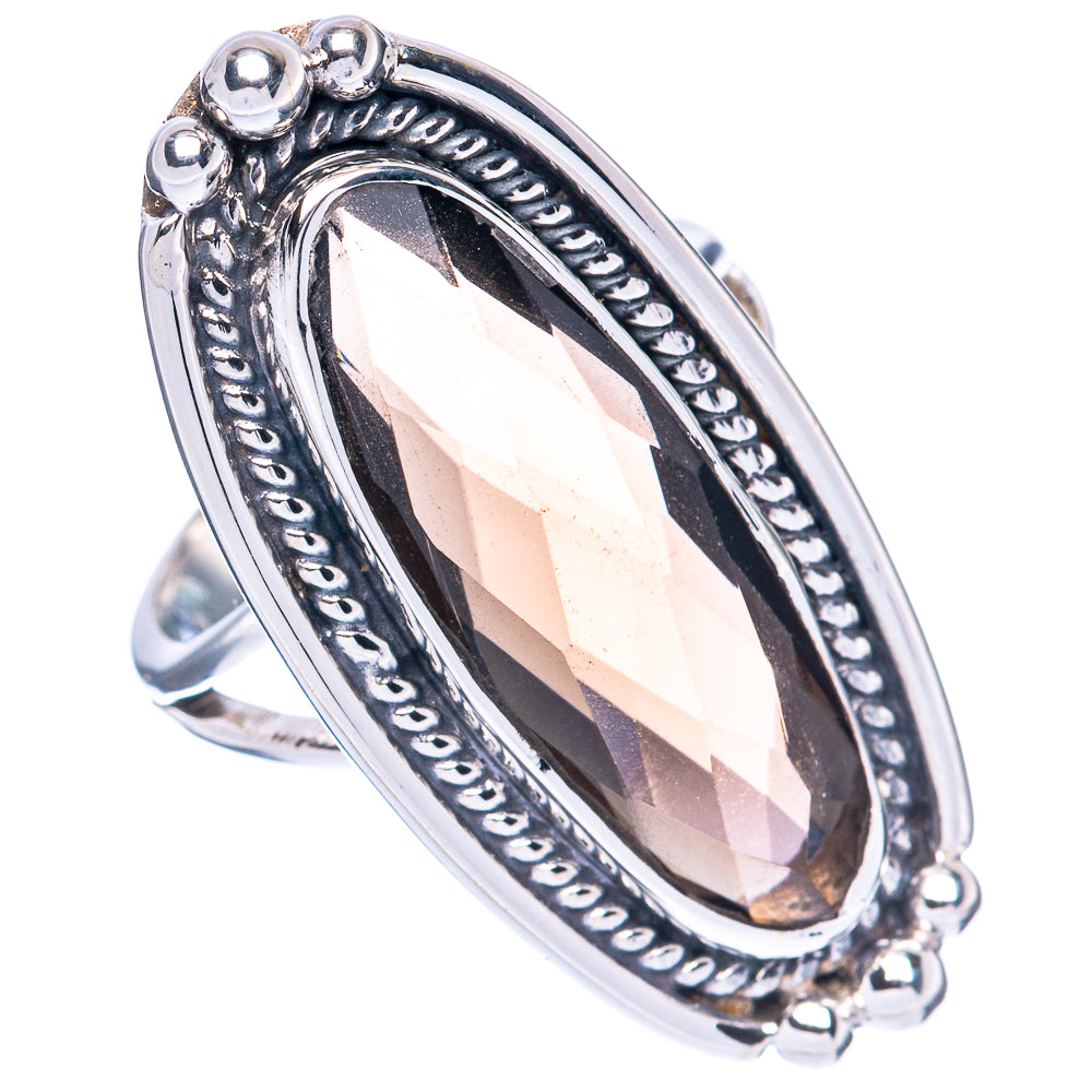 Premium Smoky Quartz Ring Size 6 (925 Sterling Silver) R2607