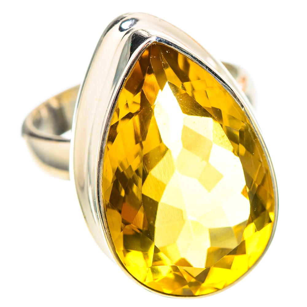 Faceted Citrine Ring Size 6.5 (925 Sterling Silver) RING138960